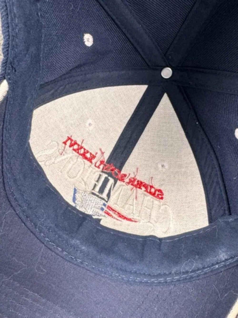 New England Patriots NFL Super Bowl XXXVI Champions Blue Hat Cap One Size